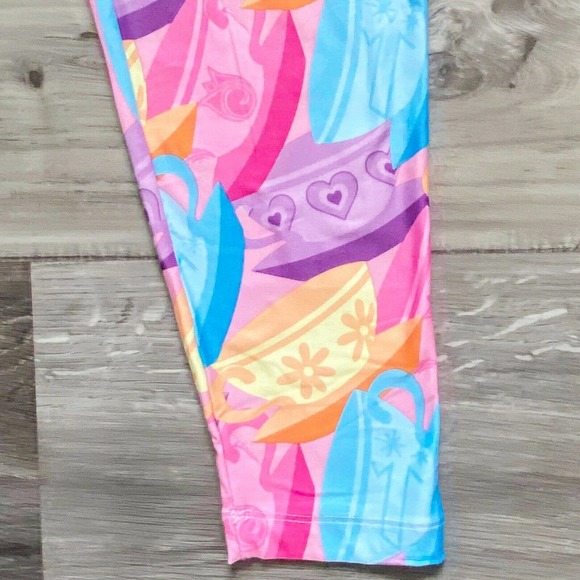 Disney Parks Mad Tea Party Teacup Print Leggings - Picture 8 of 11
